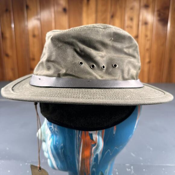 New Filson Insulated Packer Hat Small Green Waxed Tin Wool 7-7 1/8 Earflap - Picture 3 of 9